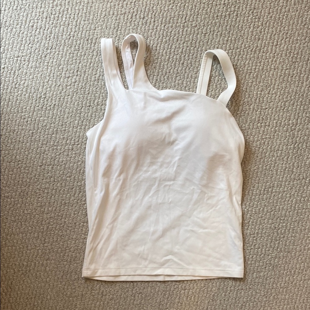 White Women's Athletic Top